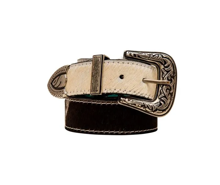 Myra Bag: "CESTUS HAIR-ON LEATHER BELT"