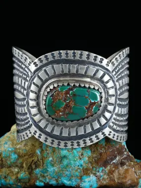 Native American Sterling Silver Royston Turquoise Bracelet