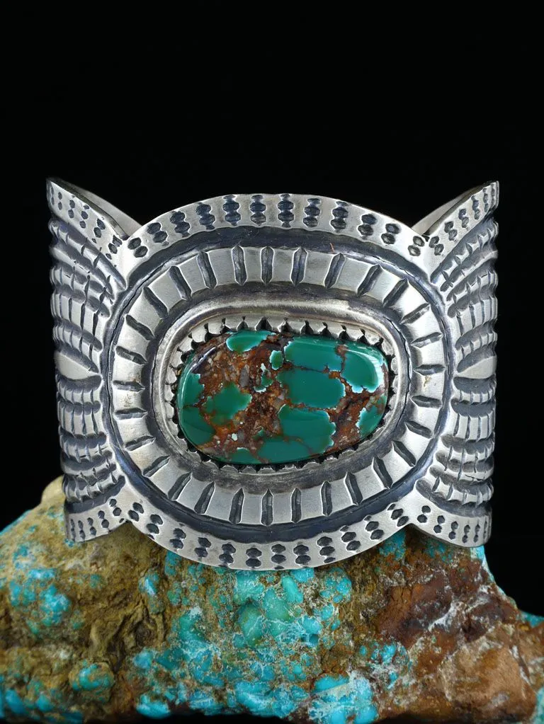 Native American Sterling Silver Royston Turquoise Bracelet