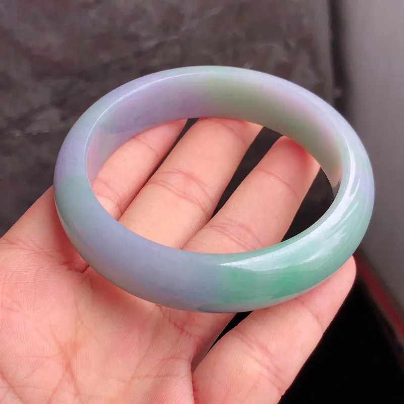 Natural Jade Bangle Jadeite Bangle Internal Diameter 57.4mm NBE089