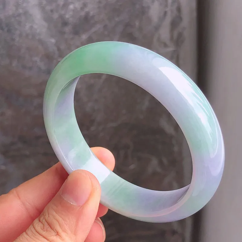 Natural Jade Bangle Jadeite Bangle Internal Diameter 57.4mm NBE089