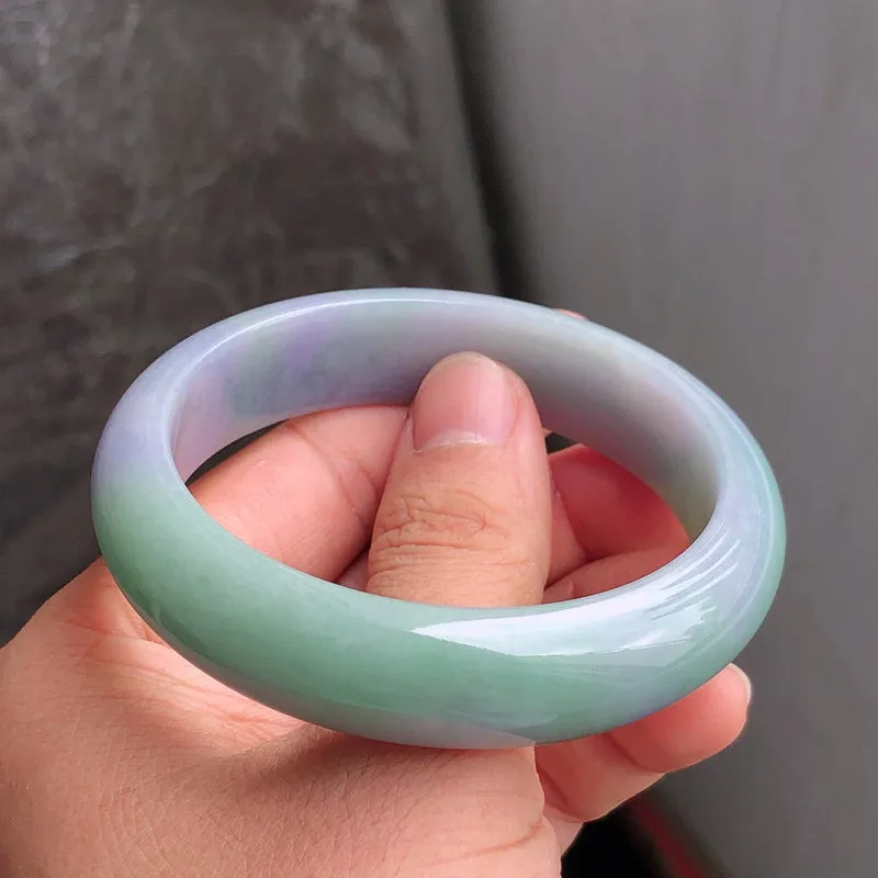 Natural Jade Bangle Jadeite Bangle Internal Diameter 57.4mm NBE089