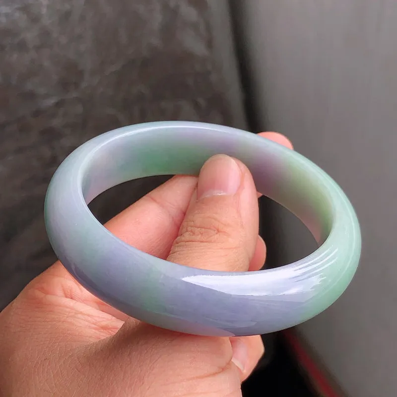 Natural Jade Bangle Jadeite Bangle Internal Diameter 57.4mm NBE089