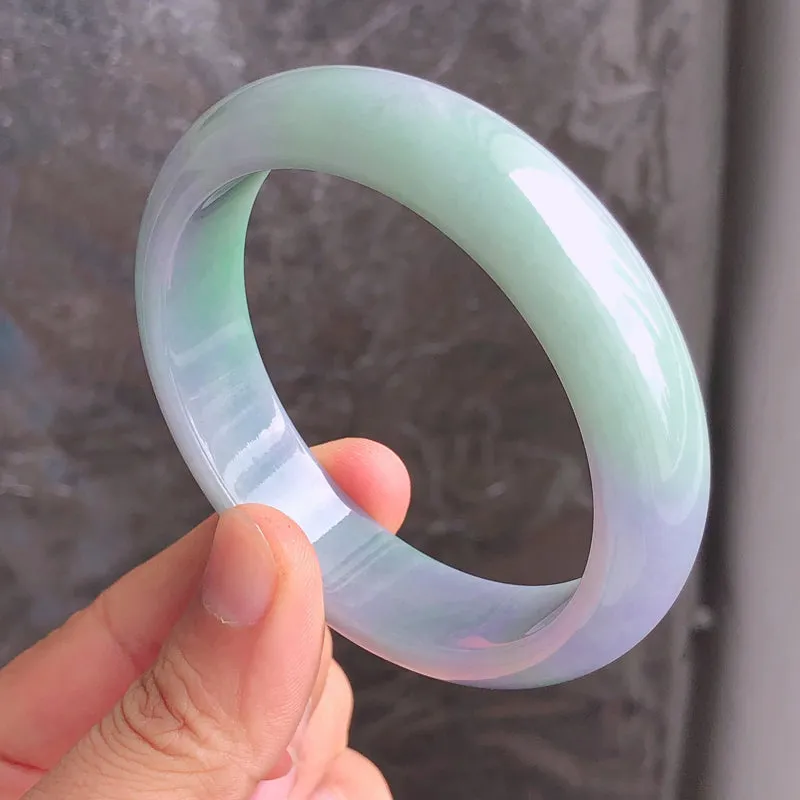 Natural Jade Bangle Jadeite Bangle Internal Diameter 57.4mm NBE089