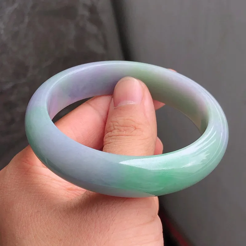 Natural Jade Bangle Jadeite Bangle Internal Diameter 57.4mm NBE089