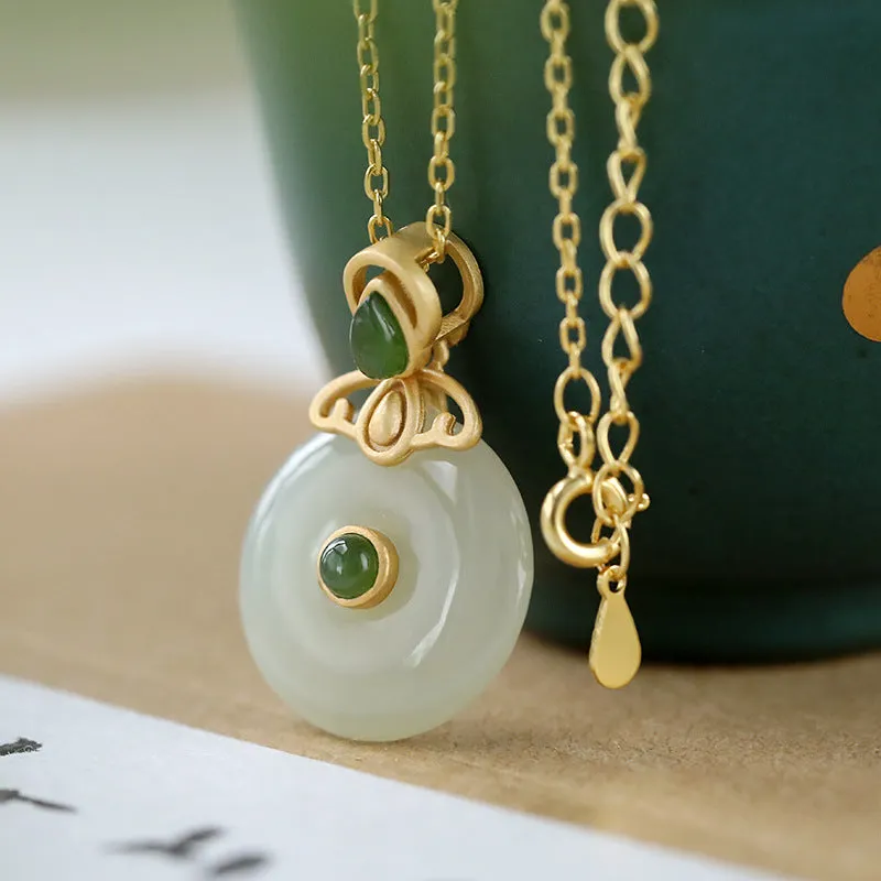Natural Jade Pendant Nephrite Silver Pendant ZPT130