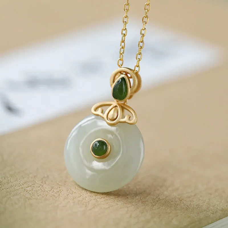 Natural Jade Pendant Nephrite Silver Pendant ZPT130