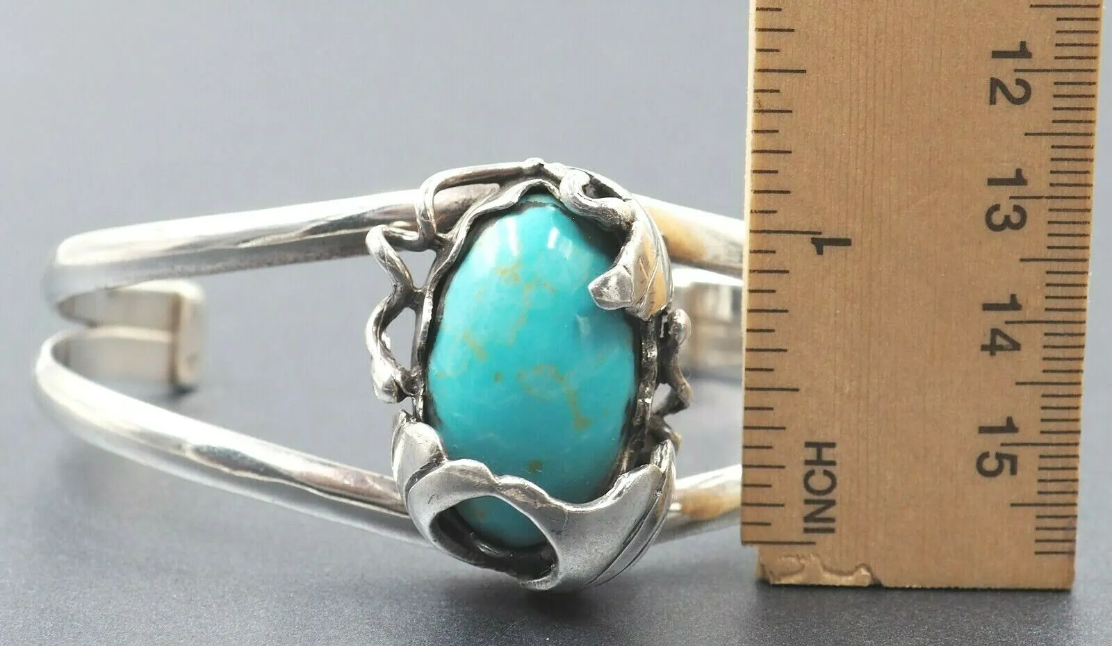 Navajo Turquoise 925 Sterling Silver Cuff Bangle