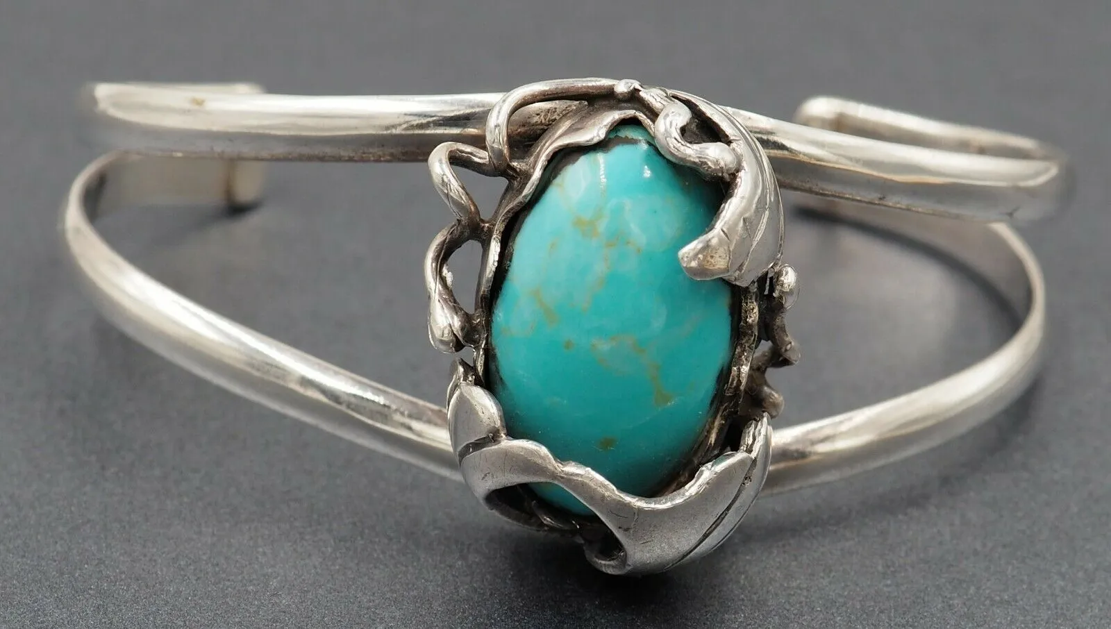Navajo Turquoise 925 Sterling Silver Cuff Bangle