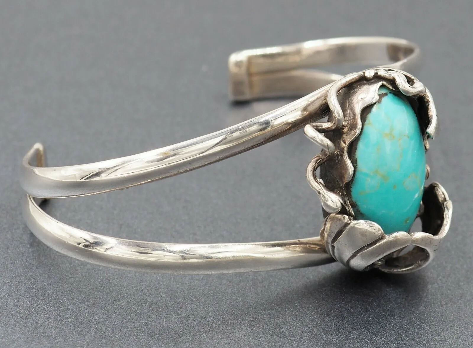 Navajo Turquoise 925 Sterling Silver Cuff Bangle