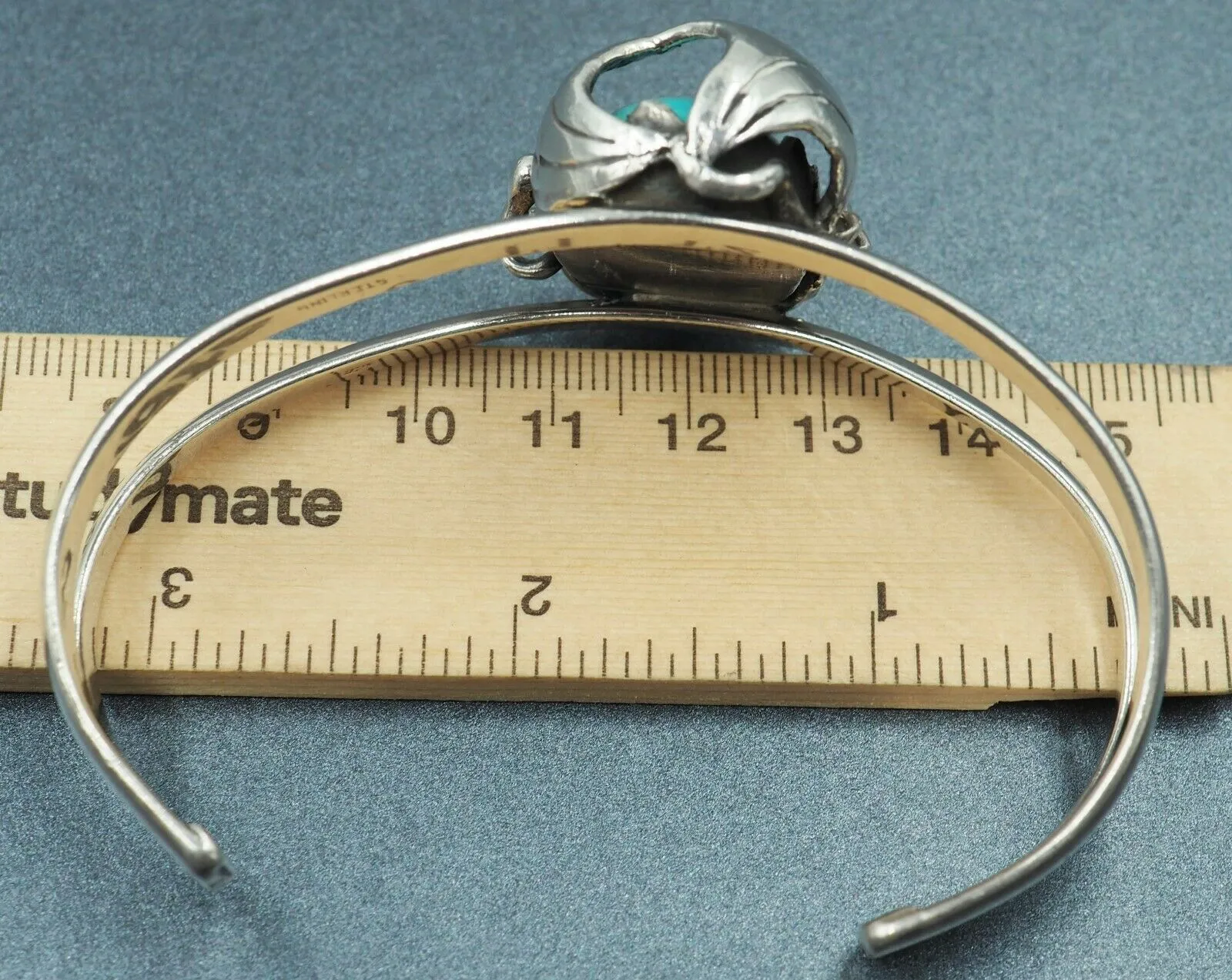 Navajo Turquoise 925 Sterling Silver Cuff Bangle