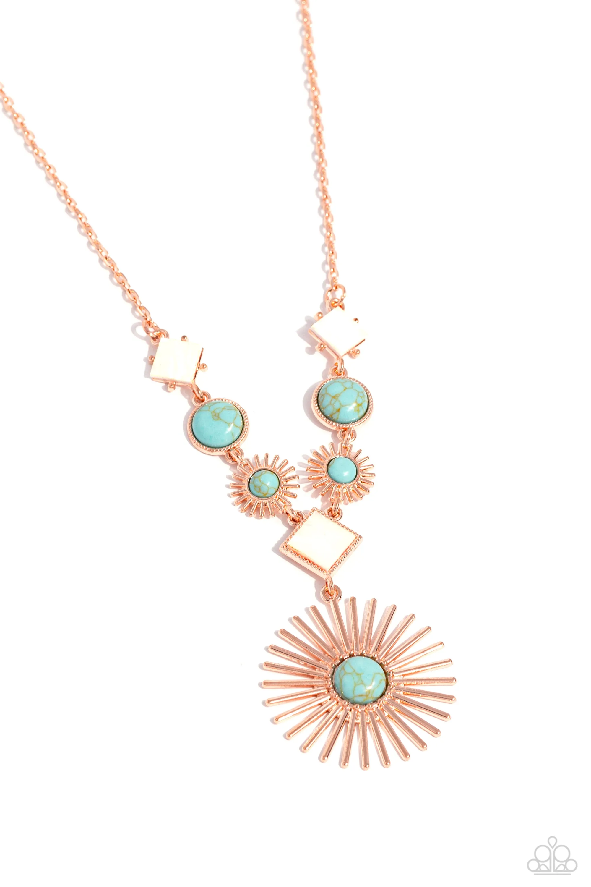 Necklaces Sunburst Style - Copper SET44