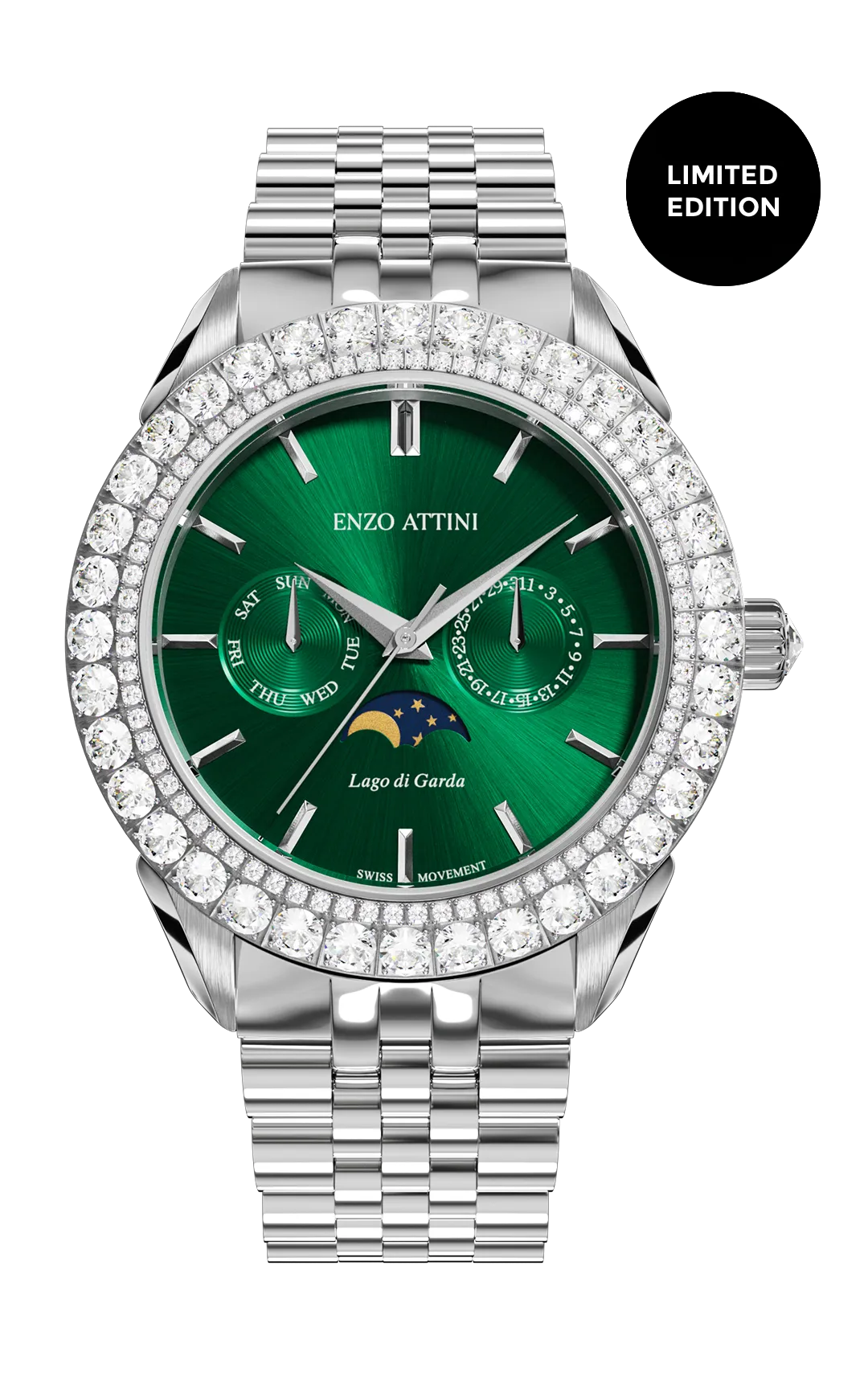 NEW Lago di Garda - President Bracelet / Swiss Movement.