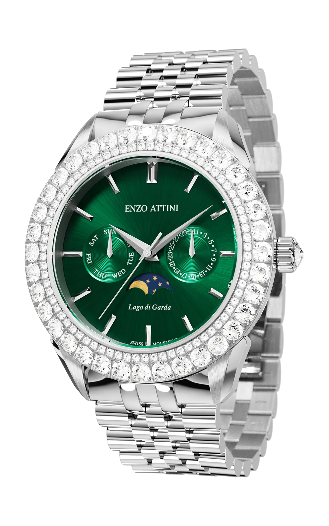 NEW Lago di Garda - President Bracelet / Swiss Movement.