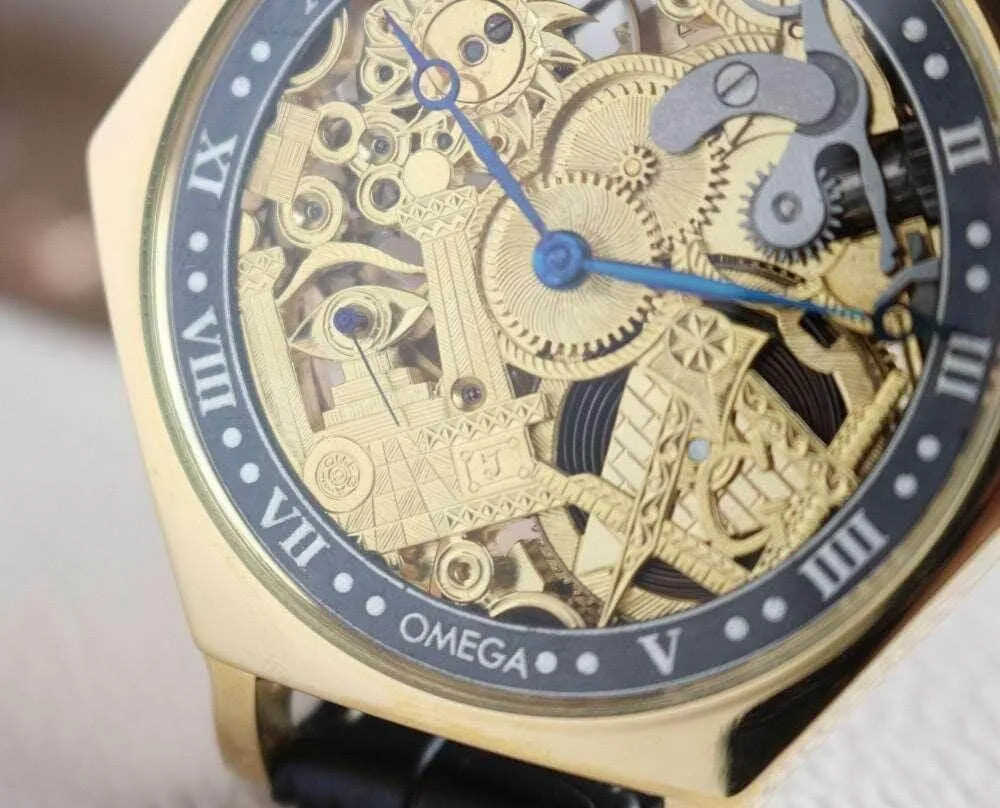 Omega Pocket Watch Movement Custom Watch Hexagon Case