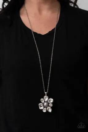 Open Door Jewelry - BLOOM Shaka-Laka - Silver Necklace - Paparazzi Accessories