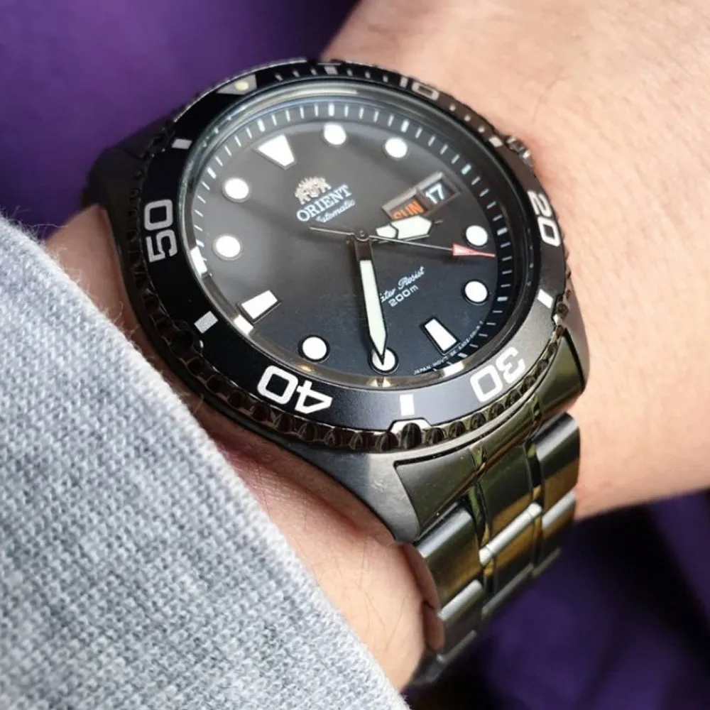 Orient Ray Raven II Black Pvd Dive Watch AA02003B