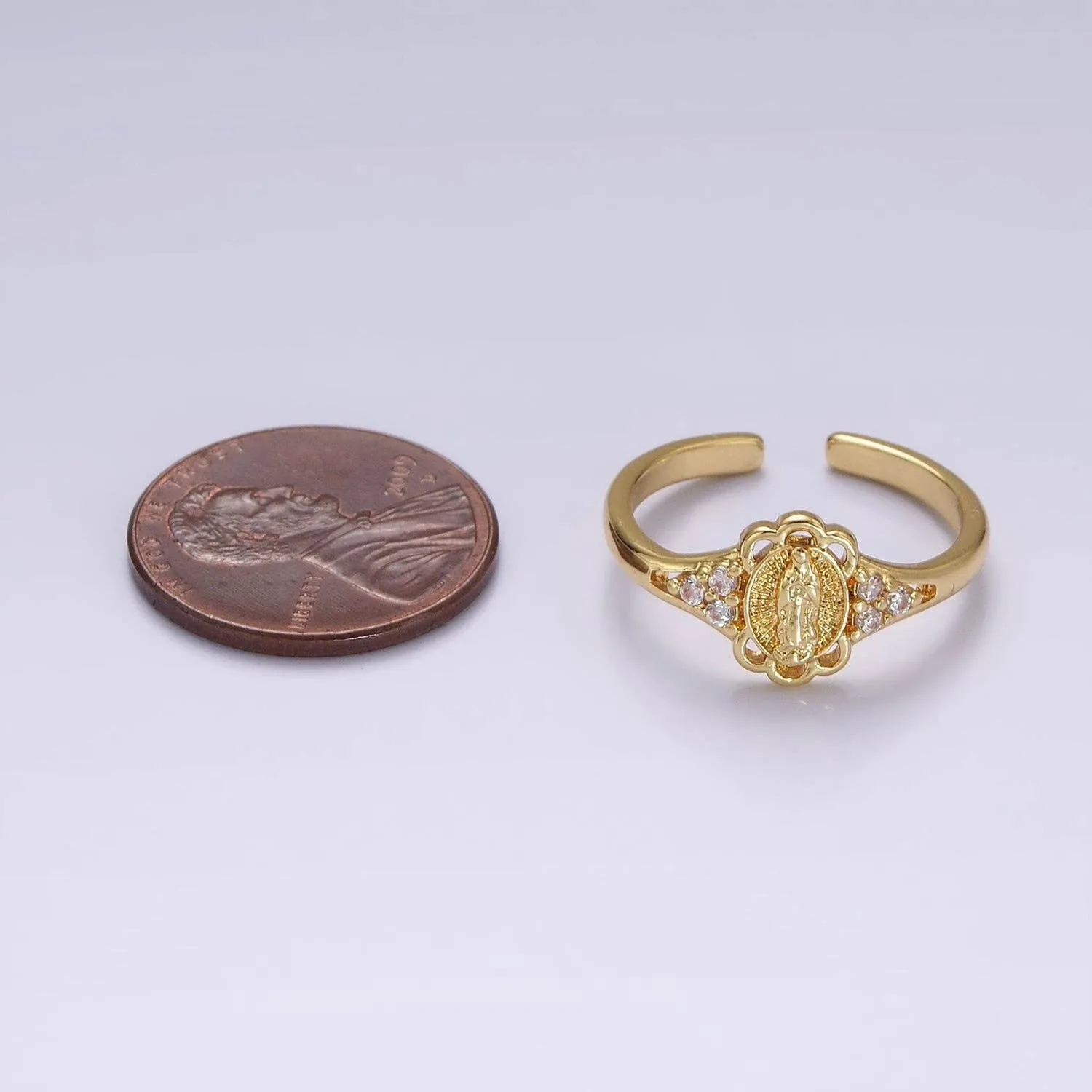 Our Lady Gold Ring