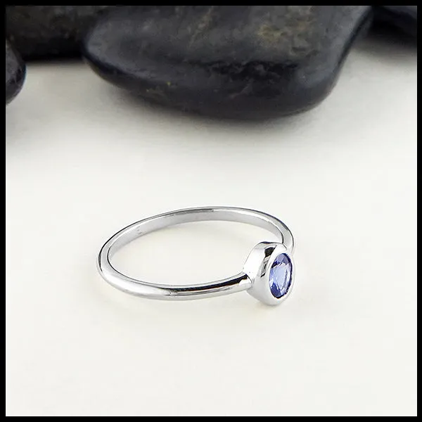Oval Ceylon Sapphire Ring