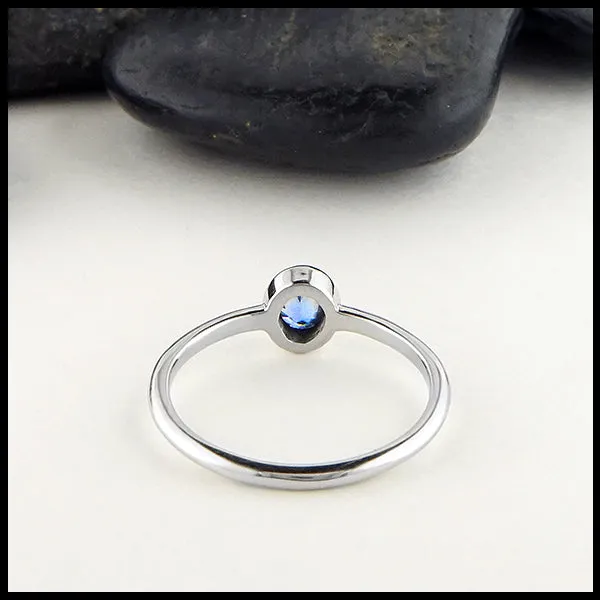Oval Ceylon Sapphire Ring