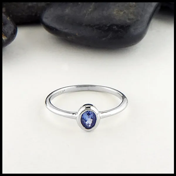 Oval Ceylon Sapphire Ring