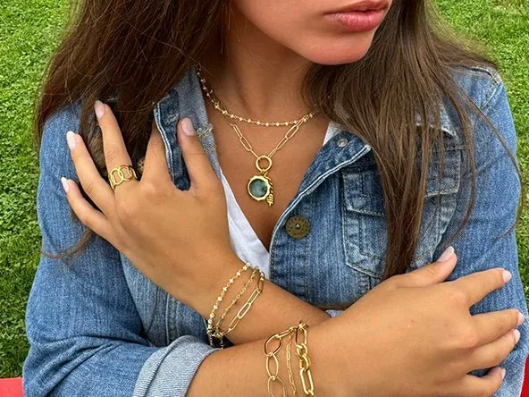 Palm Leaf Pendant
