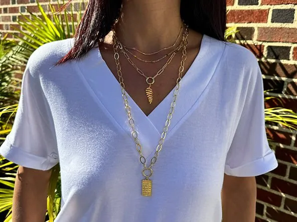 Palm Leaf Pendant