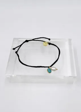 Pear and Turquoise Charm Bracelet by PuraVida