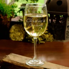 Personalized White Wine Glass