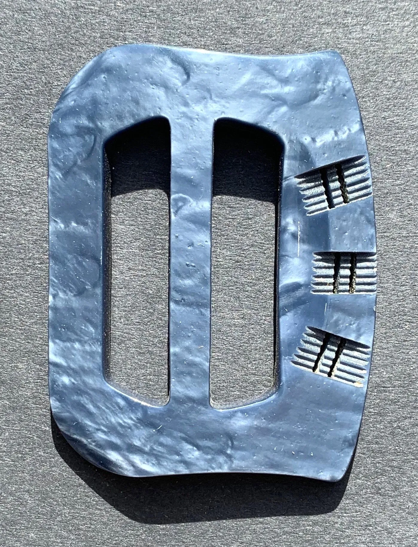 Petrol Blue 1940s  5cm Belt Buckle