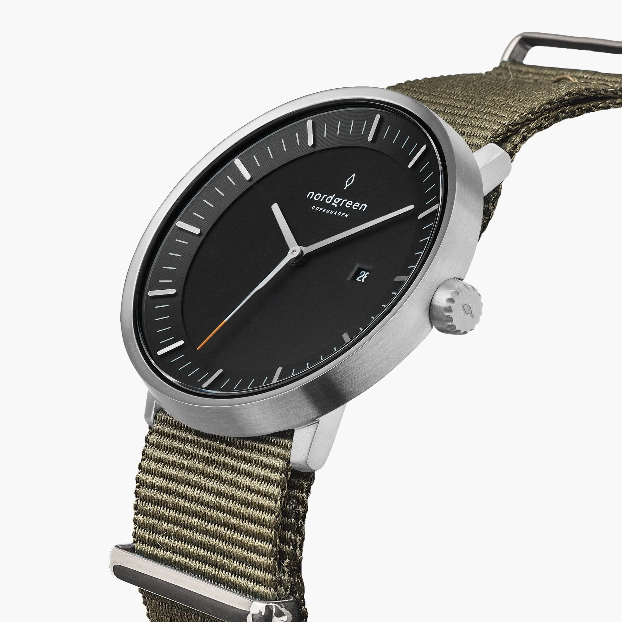Philosopher | Black Dial - Olive Green Nylon