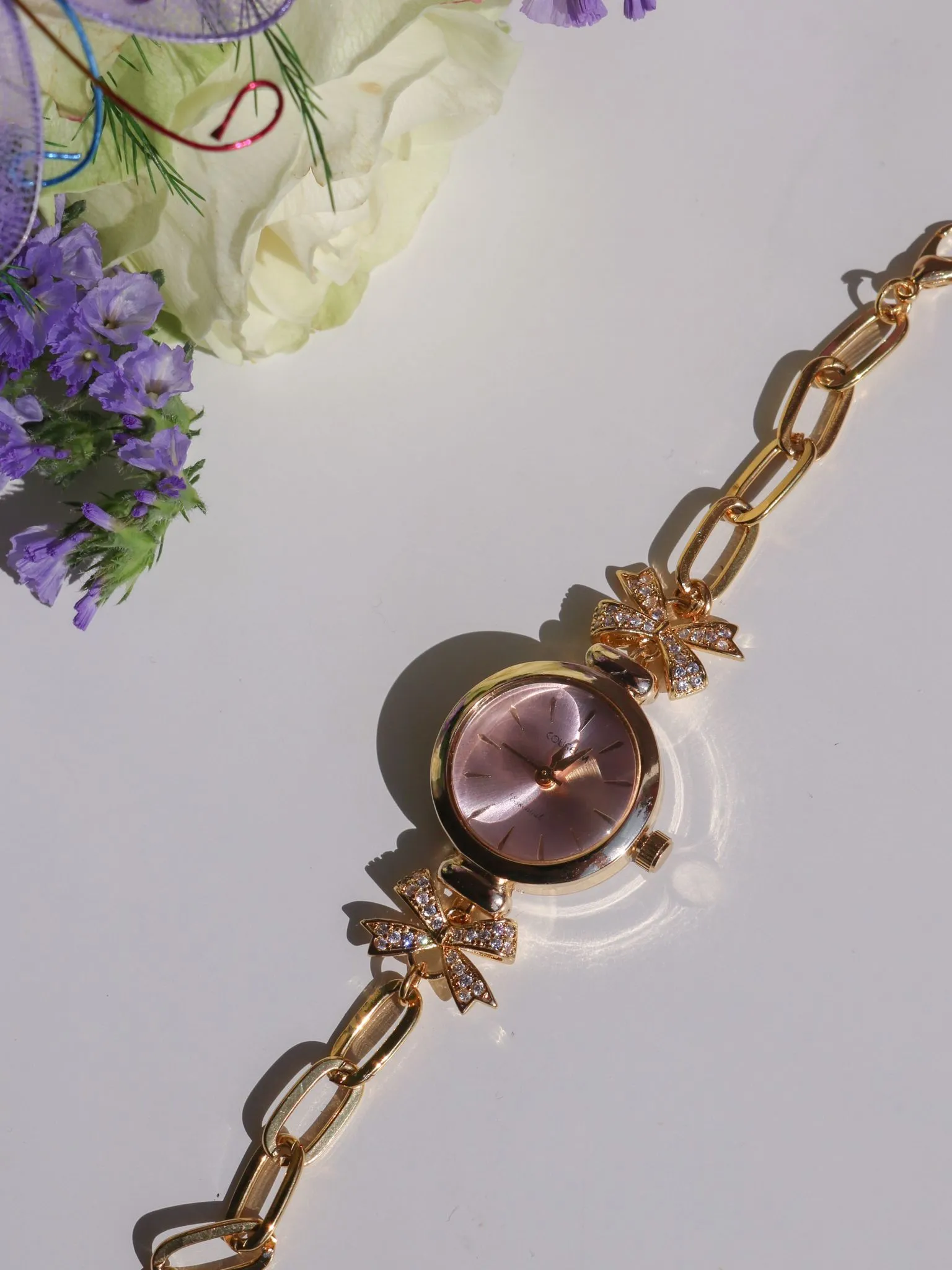 Pink Lovely Bow Watch