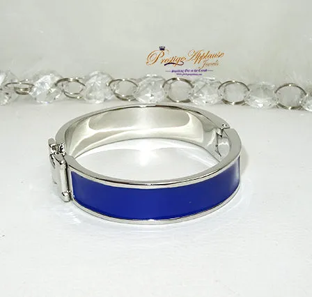 Popular Gold Silver H New Design Trendy Shades of Blue Ladies Bangle Gift