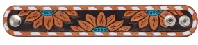 Rafter T Turquoise Sunflower Cuff Bracelet