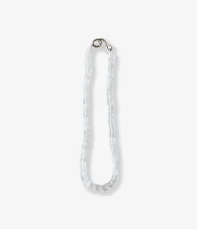 R.ALAGAN/CUBE STONE NECKLACE (WHITE JADE)