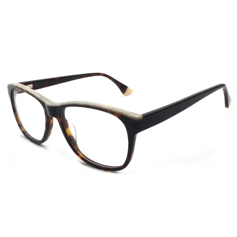 Reven Jate Unisex Full Rim Square Acetate Eyeglasses 8040