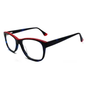 Reven Jate Unisex Full Rim Square Acetate Eyeglasses 8040