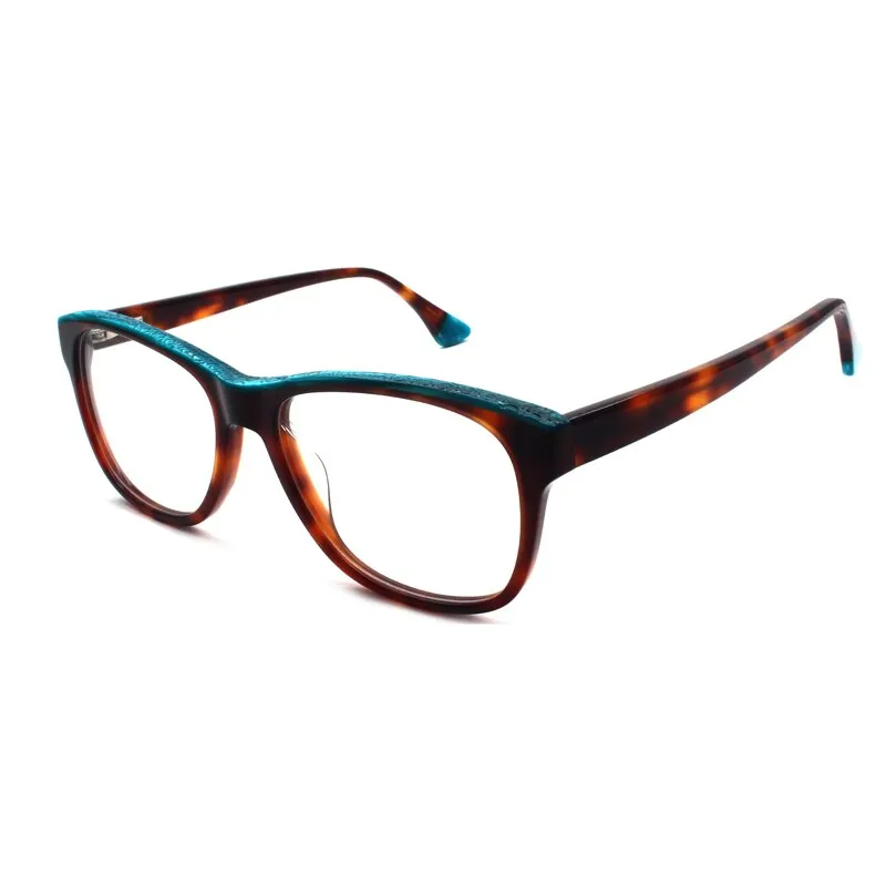 Reven Jate Unisex Full Rim Square Acetate Eyeglasses 8040