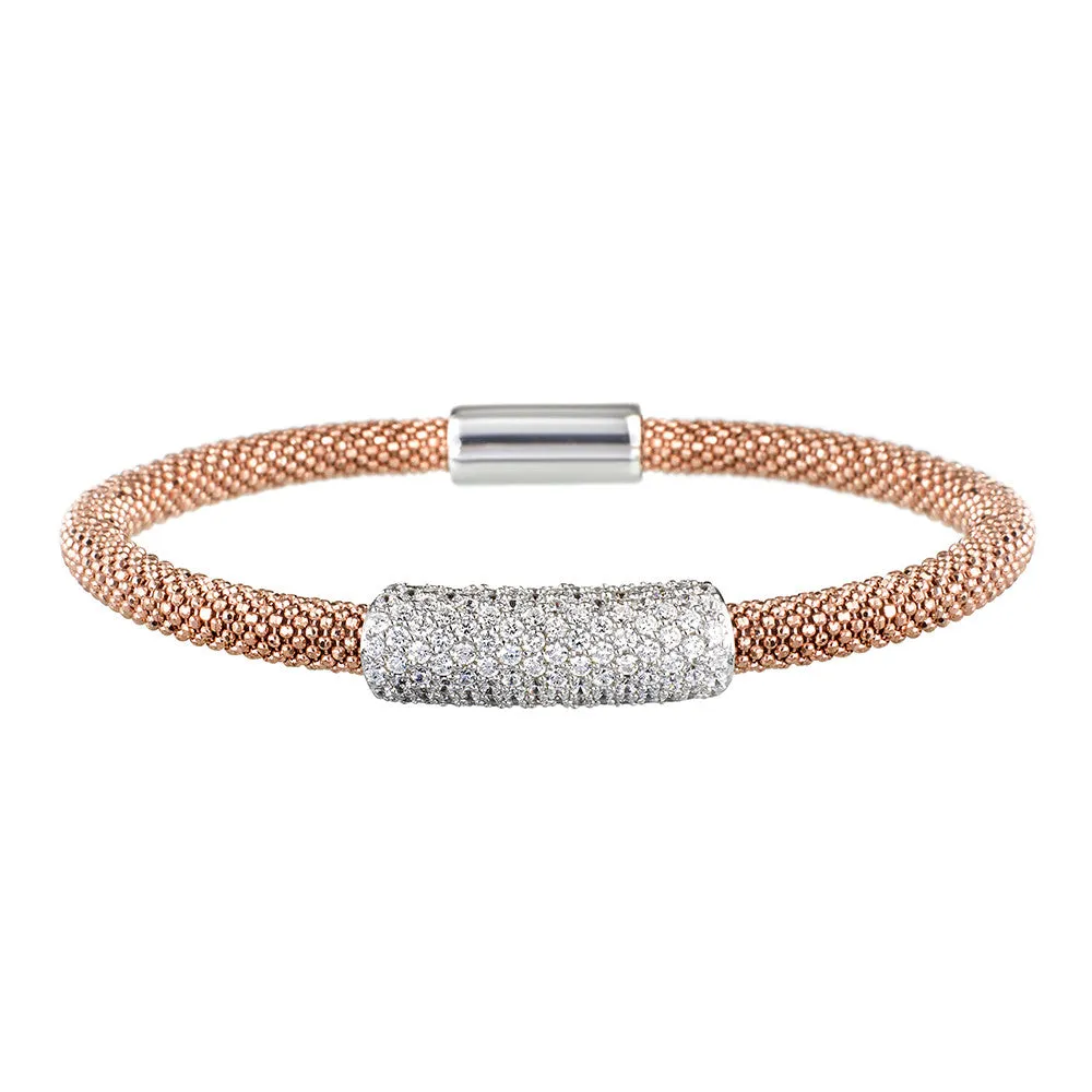Rose Gold Bracelet Large Cluster