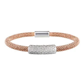 Rose Gold Bracelet Large Cluster