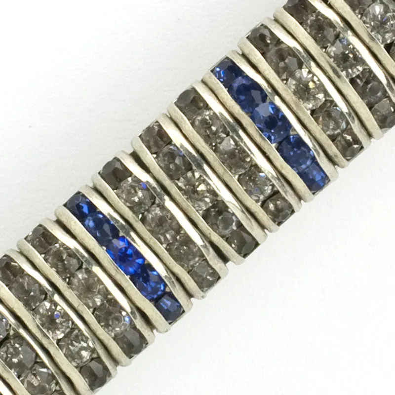 Sapphire Brooch with Diamantés by Schreiber & Hiller