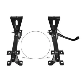 SEAT TRACKS, W/ ADJUSTMENT CABLE FOR BENCH SEAT, '69-'70