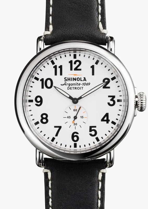 Shinola RUNWELL 47MM White Dial