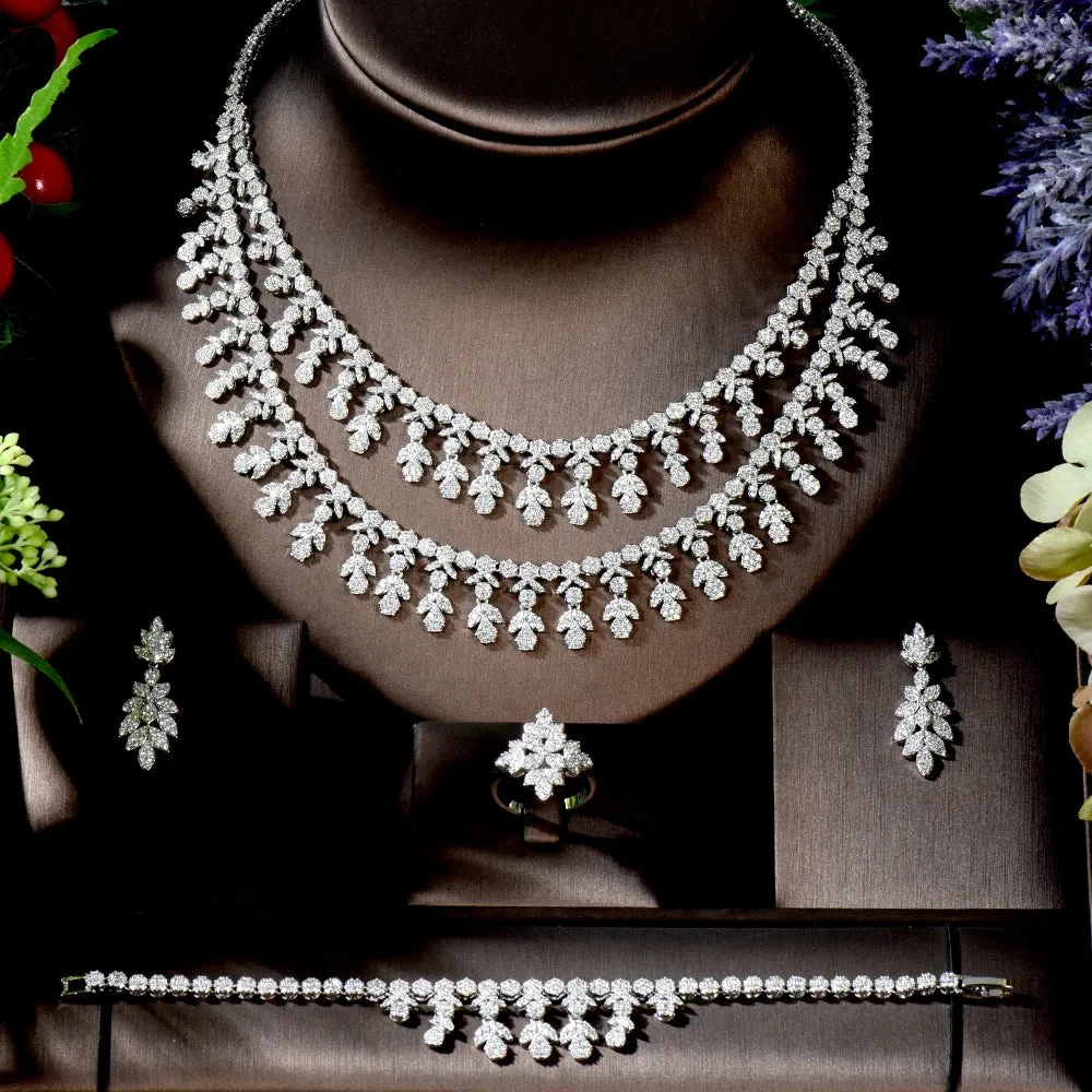 Shiny Zircon Bridal Jewelry Set
