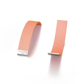 Silk Slides Crossandra Orange - Sterling Silver Bangles