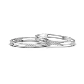 Silver Charm Bangle