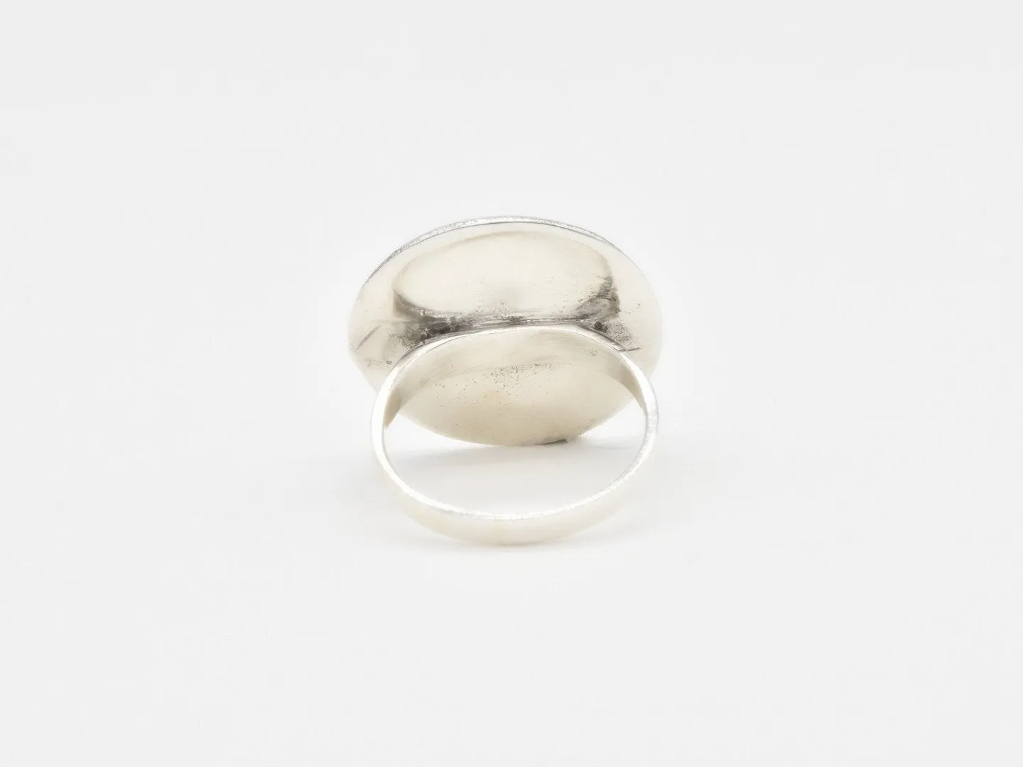 Silver Elephant Ring - Elephant Disc Ring - Minimalist Animal Ring