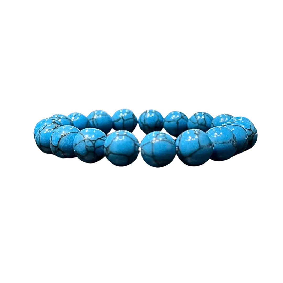 Simulated Turquoise Crystal Bracelet - Communication | Healing