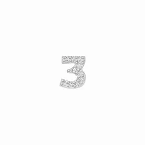 SKINNY SILVER 3 CHARM (WHITE)