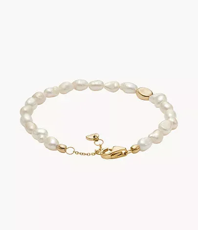 SKJ1825710 - Skagen Agnethe Pearl White Freshwater Pearl Beaded Bracelet for women